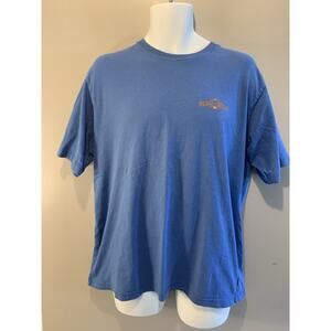 Tommy Bahama 100% Cotton Screen Print T-shirt Medium Blue "Power Tools"